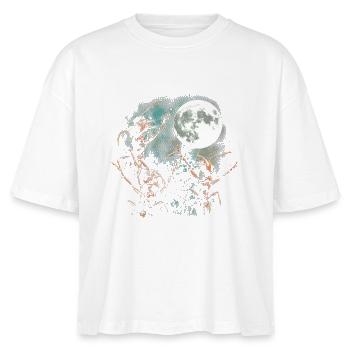 Moonlit Night Anten Adventure - Stanley/Stella Nova Women’s Boxy Organic T-Shirt - white - Front - Anna (173cm)