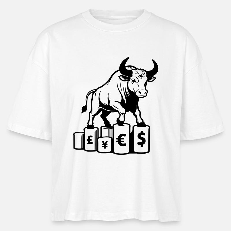 Belleger Taurus - Stanley/Stella Nova Women’s Boxy Organic T-Shirt - white