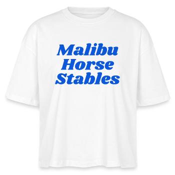 Écuries de Malibu - T-shirt bio NOVA Stanley/Stella Femme - blanc - Devant - Anna (173cm)