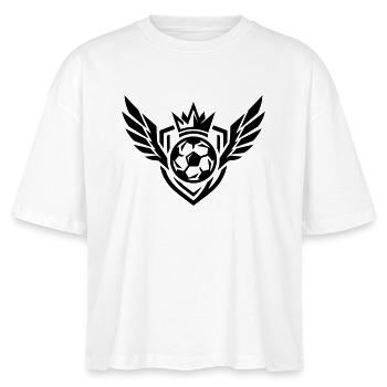 Blason de football - T-shirt bio NOVA Stanley/Stella Femme - blanc - Devant - Anna (173cm)
