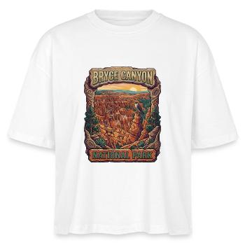 Parc national de Bryce Canyon : Coucher de soleil - T-shirt bio NOVA Stanley/Stella Femme - blanc - Devant - Anna (173cm)