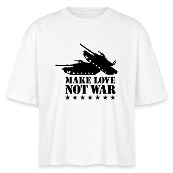 Faites l'amour pas la guerre 1Clr - T-shirt bio NOVA Stanley/Stella Femme - blanc - Devant - Anna (173cm)