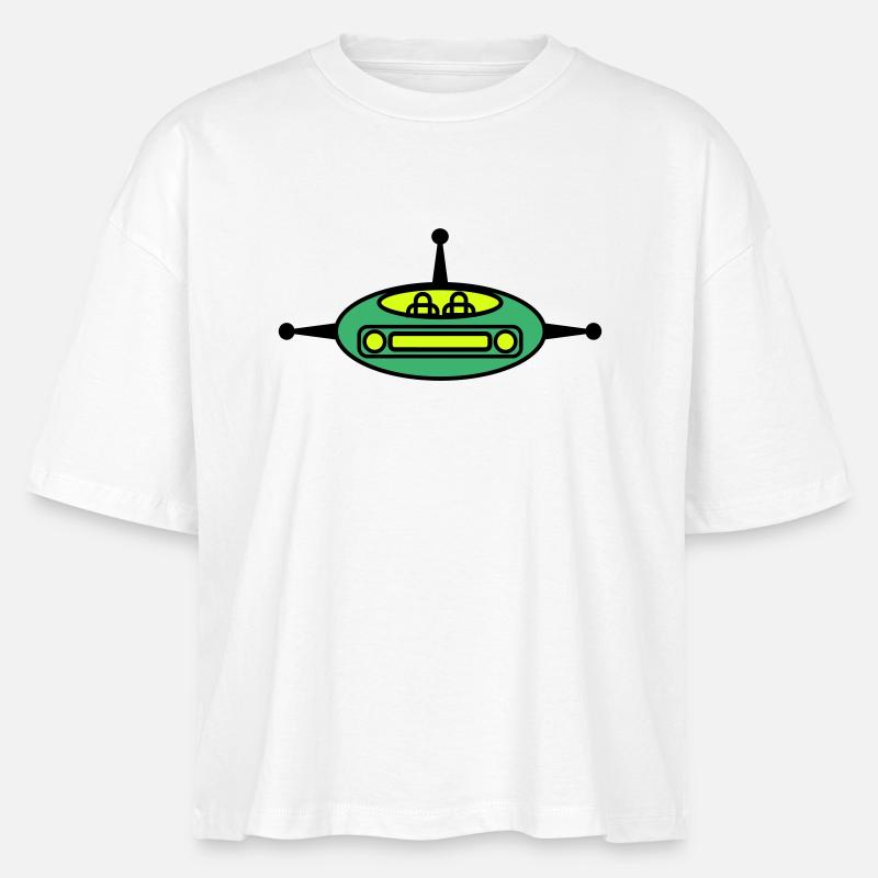 Planeur spatial - T-shirt bio NOVA Stanley/Stella Femme - blanc