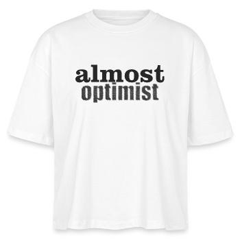 optimist - Stanley/Stella Frauen Boxy Bio-T-Shirt Nova - Weiß - Vorne - Anna (173cm)