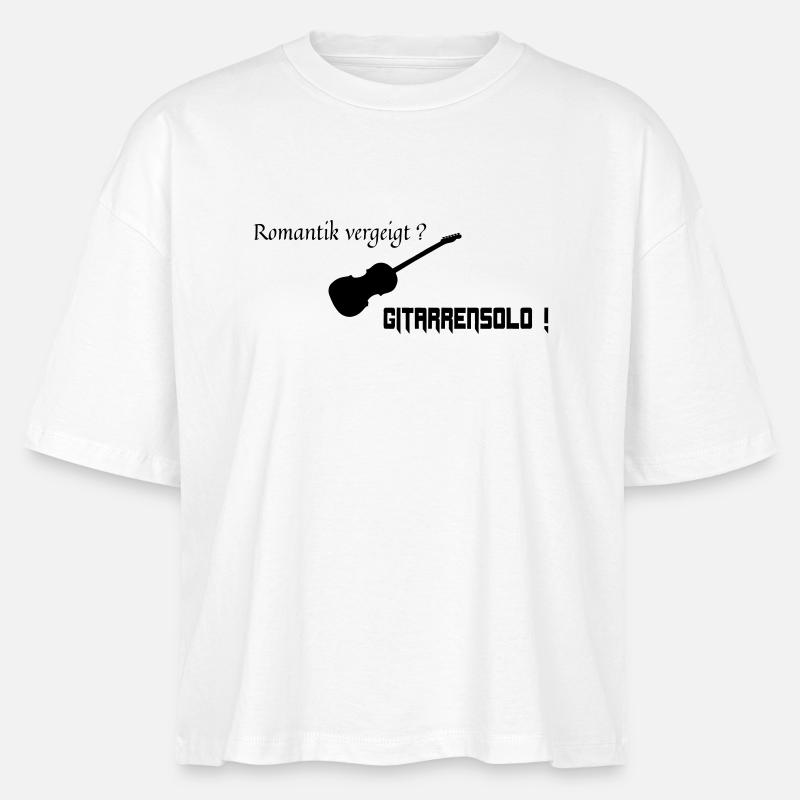 Romantic guitar solo - Stanley/Stella Nova Women’s Boxy Organic T-Shirt - white