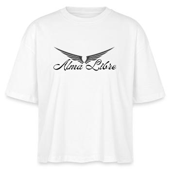 Alma Libre Design - Stanley/Stella Frauen Boxy Bio-T-Shirt Nova - Weiß - Vorne - Anna (173cm)