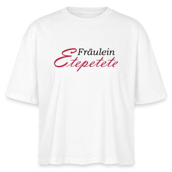 Miss Etepetete lettering - Stanley/Stella Nova Women’s Boxy Organic T-Shirt - white - Front - Anna (173cm)
