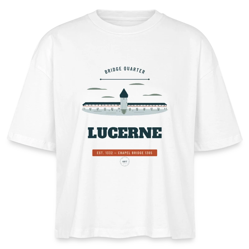 Abzeichen Lucerne auf stanley/stella nova women’s boxy organic t-shirt