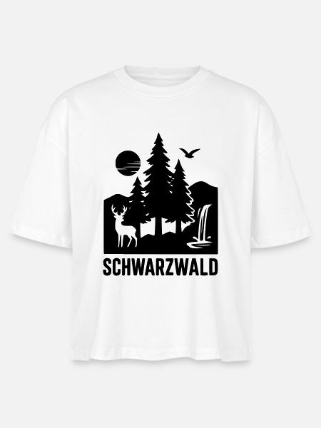 schwarzwald - Stanley/Stella Frauen Boxy Bio-T-Shirt Nova - Weiß