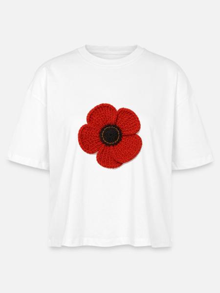 Blumen - Stanley/Stella Frauen Boxy Bio-T-Shirt Nova - Weiß