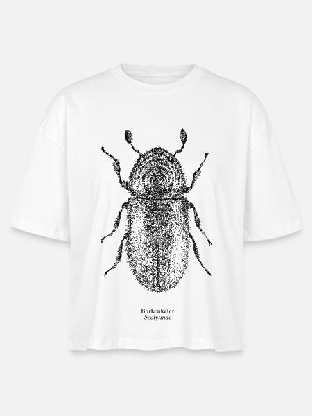 Borkenkäfer | Scolytinae Poster - Stanley/Stella Frauen Boxy Bio-T-Shirt Nova - Weiß