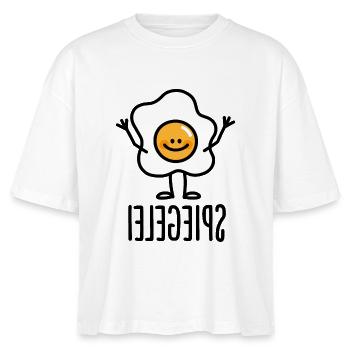 Spiegelei Spiegelbild Keto Ketogen Keton Ei Diät - Stanley/Stella Frauen Boxy Bio-T-Shirt Nova - Weiß - Vorne - Anna (173cm)