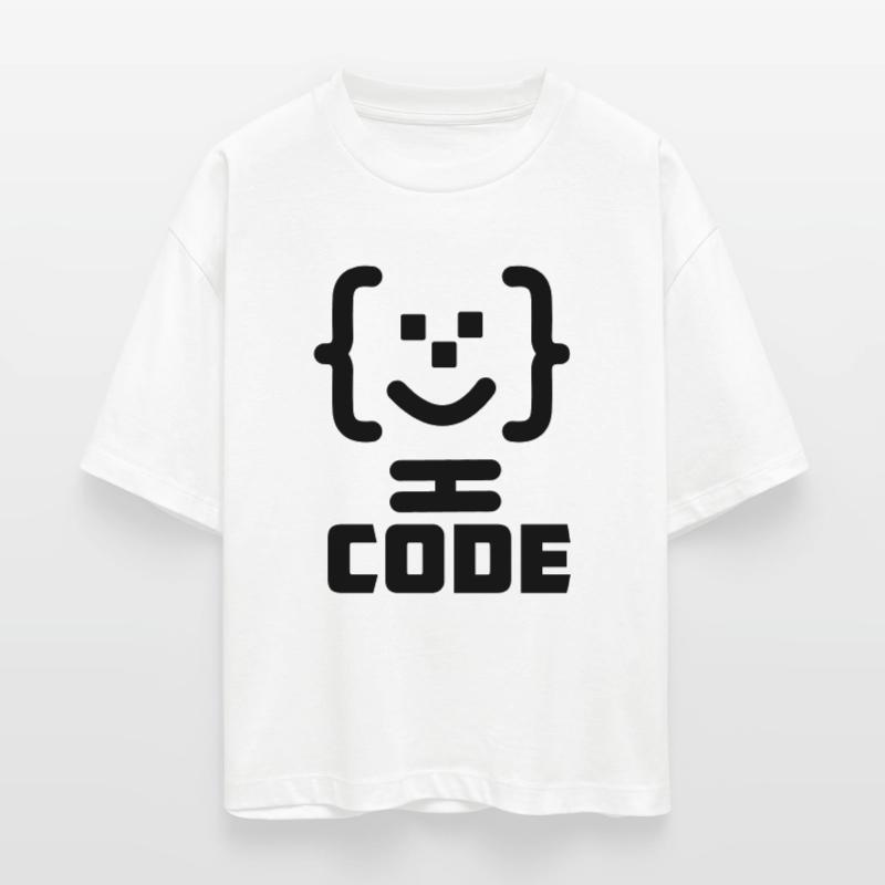 Hauptprogrammierer-Code-Logo mit Text CODE Stanley/Stella Frauen Boxy Bio-T-Shirt Nova