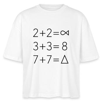 Hipster Math Ace Style de s'attendre triangle - T-shirt bio NOVA Stanley/Stella Femme - blanc - Devant - Anna (173cm)