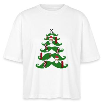 Salon de coiffure Noël - T-shirt bio NOVA Stanley/Stella Femme - blanc - Devant - Anna (173cm)