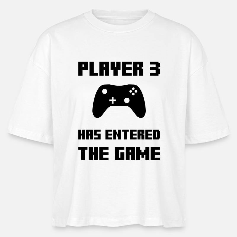 Player 3 has entered the game - Stanley/Stella Nova Women’s Boxy Organic T-Shirt - white