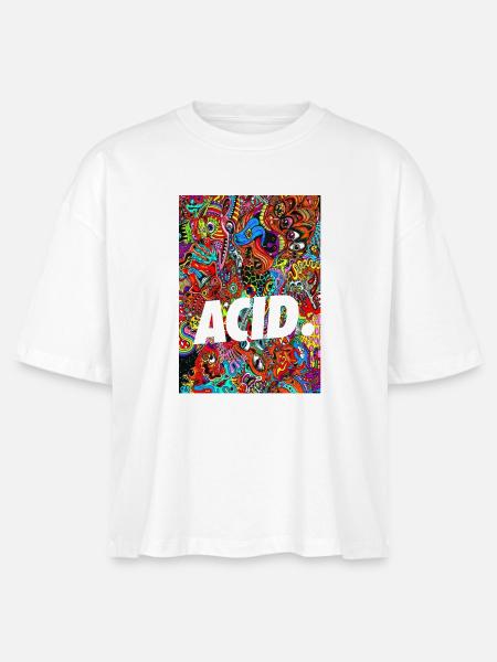 ACID. TRIPPY - Stanley/Stella Frauen Boxy Bio-T-Shirt Nova - Weiß