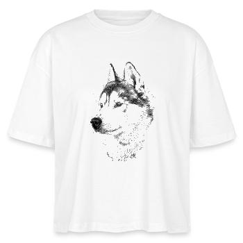Husky - Stanley/Stella Nova Women’s Boxy Organic T-Shirt - white - Front - Anna (173cm)