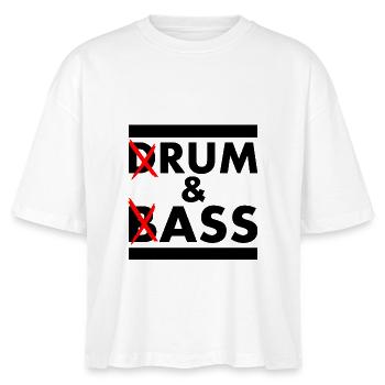 Drum and bass - rum and ass - Stanley/Stella Frauen Boxy Bio-T-Shirt Nova - Weiß - Vorne - Anna (173cm)