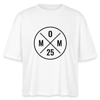 Mom 25 Baby Geburt Mutter Muttertag Mama 2025 - Stanley/Stella Frauen Boxy Bio-T-Shirt Nova - Weiß - Vorne - Anna (173cm)