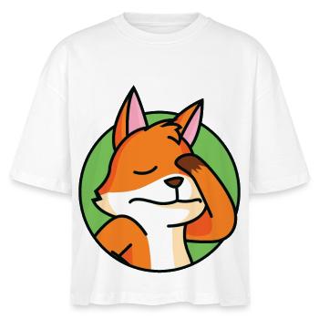 Facepalm Fox - T-shirt bio NOVA Stanley/Stella Femme - blanc - Devant - Anna (173cm)