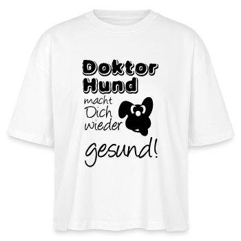 Doktor Hund Tier Haustier Gesundheit Geschenk - Stanley/Stella Frauen Boxy Bio-T-Shirt Nova - Weiß - Vorne - Anna (173cm)