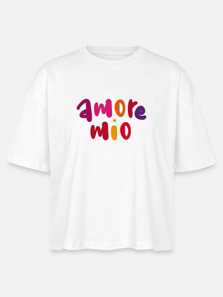 AMORE MIO - Stanley/Stella Frauen Boxy Bio-T-Shirt Nova - Weiß