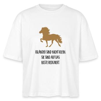 isländer - Stanley/Stella Frauen Boxy Bio-T-Shirt Nova - Weiß - Vorne - Anna (173cm)