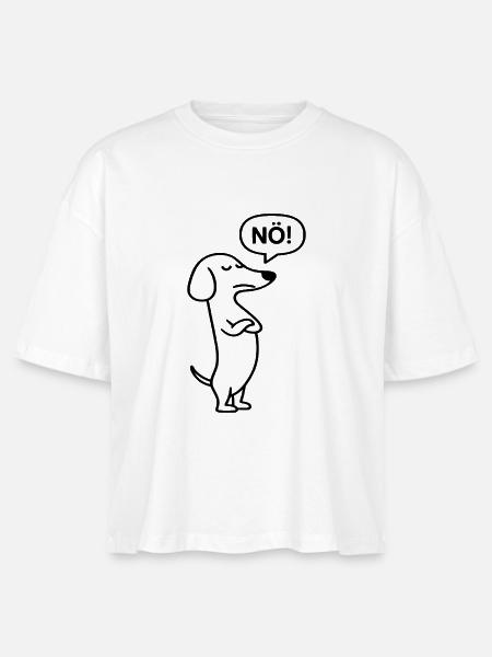 Nö! - Stanley/Stella Frauen Boxy Bio-T-Shirt Nova - Weiß