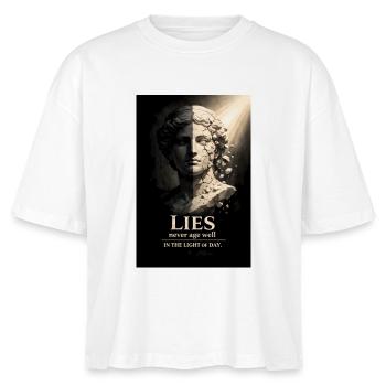 Lügen zerbrechen im Licht - Stanley/Stella Frauen Boxy Bio-T-Shirt Nova - Weiß - Vorne - Anna (173cm)