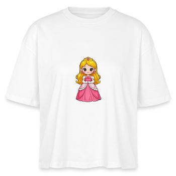 Petite Princesse en Rose - T-shirt bio NOVA Stanley/Stella Femme - blanc - Devant - Anna (173cm)