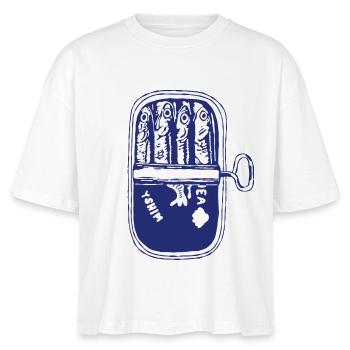 Sardines - T-shirt bio NOVA Stanley/Stella Femme - blanc - Devant - Anna (173cm)