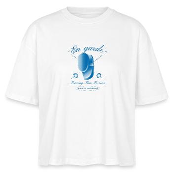 Fechten - Stanley/Stella Frauen Boxy Bio-T-Shirt Nova - Weiß - Vorne - Anna (173cm)