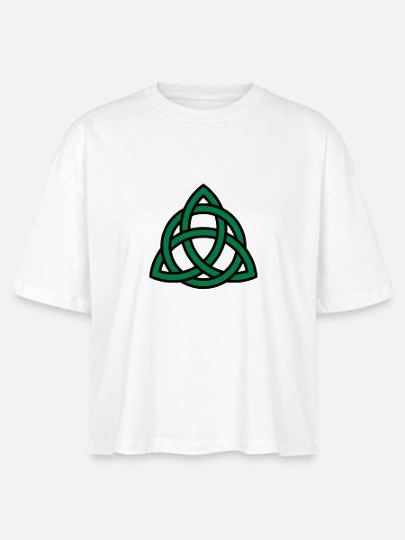 Celtic knot - Stanley/Stella Frauen Boxy Bio-T-Shirt Nova - Weiß