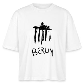berlin - Stanley/Stella Frauen Boxy Bio-T-Shirt Nova - Weiß - Vorne - Anna (173cm)