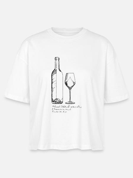 Wein - Stanley/Stella Frauen Boxy Bio-T-Shirt Nova - Weiß