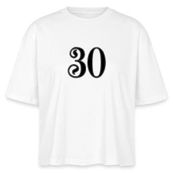 anniversaire 30 ans - T-shirt bio NOVA Stanley/Stella Femme - blanc - Devant - Anna (173cm)