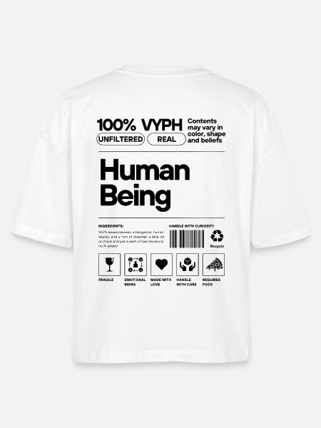 Human Being - 100% VYPH - Stanley/Stella Frauen Boxy Bio-T-Shirt Nova - Weiß