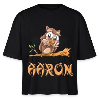 Owl Aaron - Stanley/Stella Nova Women’s Boxy Organic T-Shirt - black - Front - Anna (173cm)