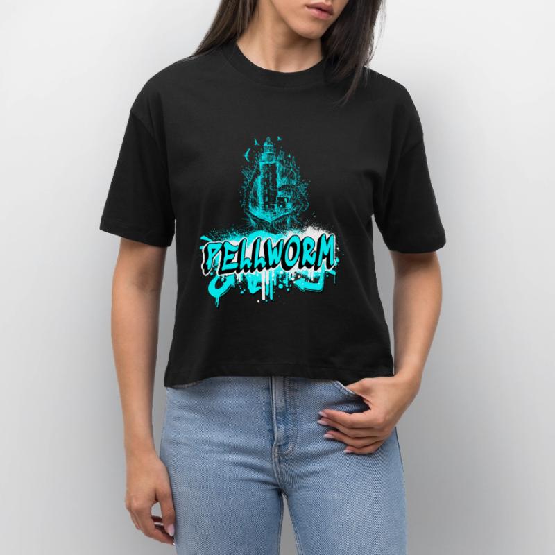 Conception de graffitis du phare de Pellworm T-shirt bio NOVA Stanley/Stella Femme