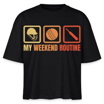 Ma routine du week-end - T-shirt bio NOVA Stanley/Stella Femme - noir - Devant - Anna (173cm)