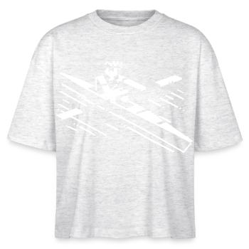 Rowing Cartoon Style - Stanley/Stella Nova Women’s Boxy Organic T-Shirt - heather white - Front - Anna (173cm)