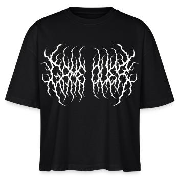 Game Over – T-Shirt im Death Metal Stil - Stanley/Stella Frauen Boxy Bio-T-Shirt Nova - Schwarz - Vorne - Anna (173cm)