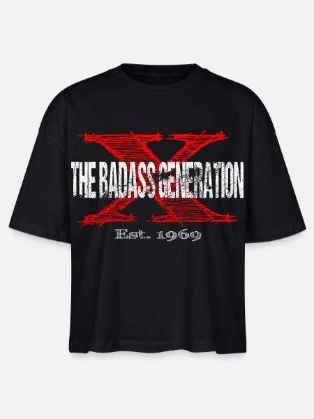 Badass Generation 1969  - Stanley/Stella Frauen Boxy Bio-T-Shirt Nova - Schwarz