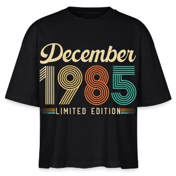 40 Ans Anniversaire Cadeau Né en Décembre 1985 - T-shirt bio NOVA Stanley/Stella Femme - noir - Devant - Anna (173cm)