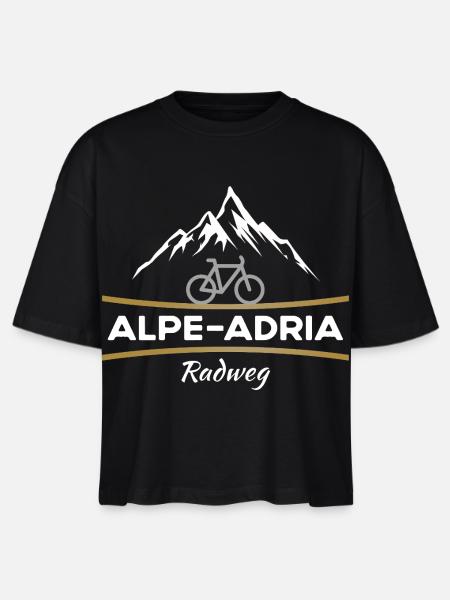 Alpe-Adria Fahrrad - Stanley/Stella Frauen Boxy Bio-T-Shirt Nova - Schwarz