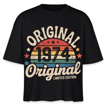 1974 Vintage Édition limitée Cadeau 1974 - T-shirt bio NOVA Stanley/Stella Femme - noir - Devant - Anna (173cm)