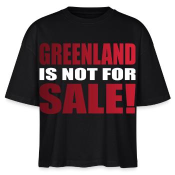 Le Groenland n’est pas à vendre - T-shirt bio NOVA Stanley/Stella Femme - noir - Devant - Anna (173cm)