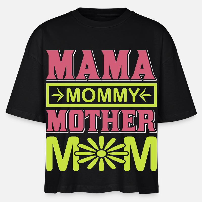 Maman Maman Maman Mignonne chemise cadeau de maternité - T-shirt bio NOVA Stanley/Stella Femme - noir