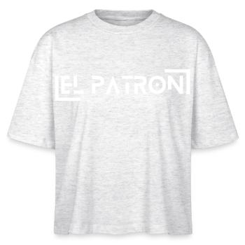 El Patron Lettering – Stylish Saying - Stanley/Stella Nova Women’s Boxy Organic T-Shirt - heather white - Front - Anna (173cm)
